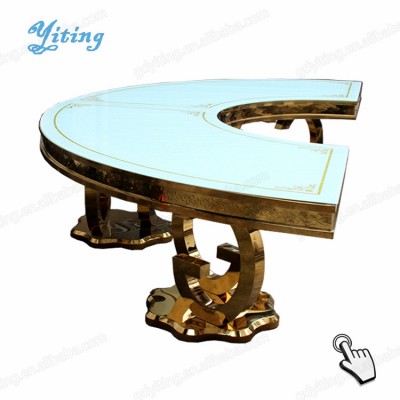 New designs stainless steel marble dining table and chair sets